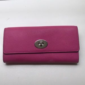 Pink coach wallet